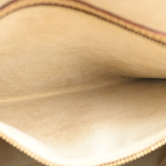 LOUIS VUITTON Logo Looping GM Shoulder Bag Monogram Leather Brown - Picture 3 of 15